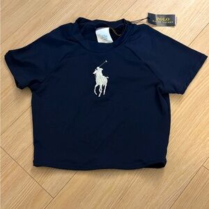 POLO BY RALPH LAUREN BNWT Boy’s Polo Shirt w. Iconic Design, Navy, XS (4-5 Yrs).